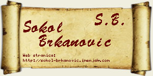 Sokol Brkanović vizit kartica